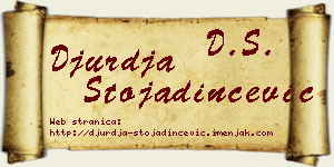 Đurđa Stojadinčević vizit kartica